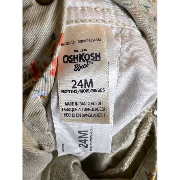 OshKosh Beige Floral Overalls - Picture 10 of 12
